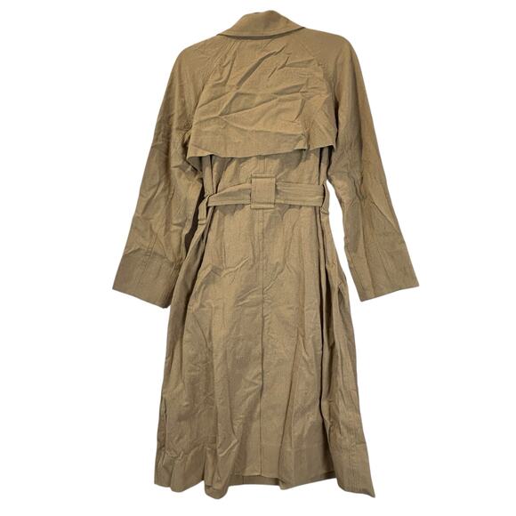 Everlane The Gathered Drape Trench Coat Belted Ash Brown Women Small NWD Classic - Picture 6 of 14